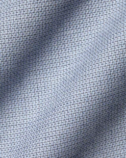 New Charles Tyrwhitt Spread Collar Non-Iron Richmond Weave Shirt - Blue Indigo