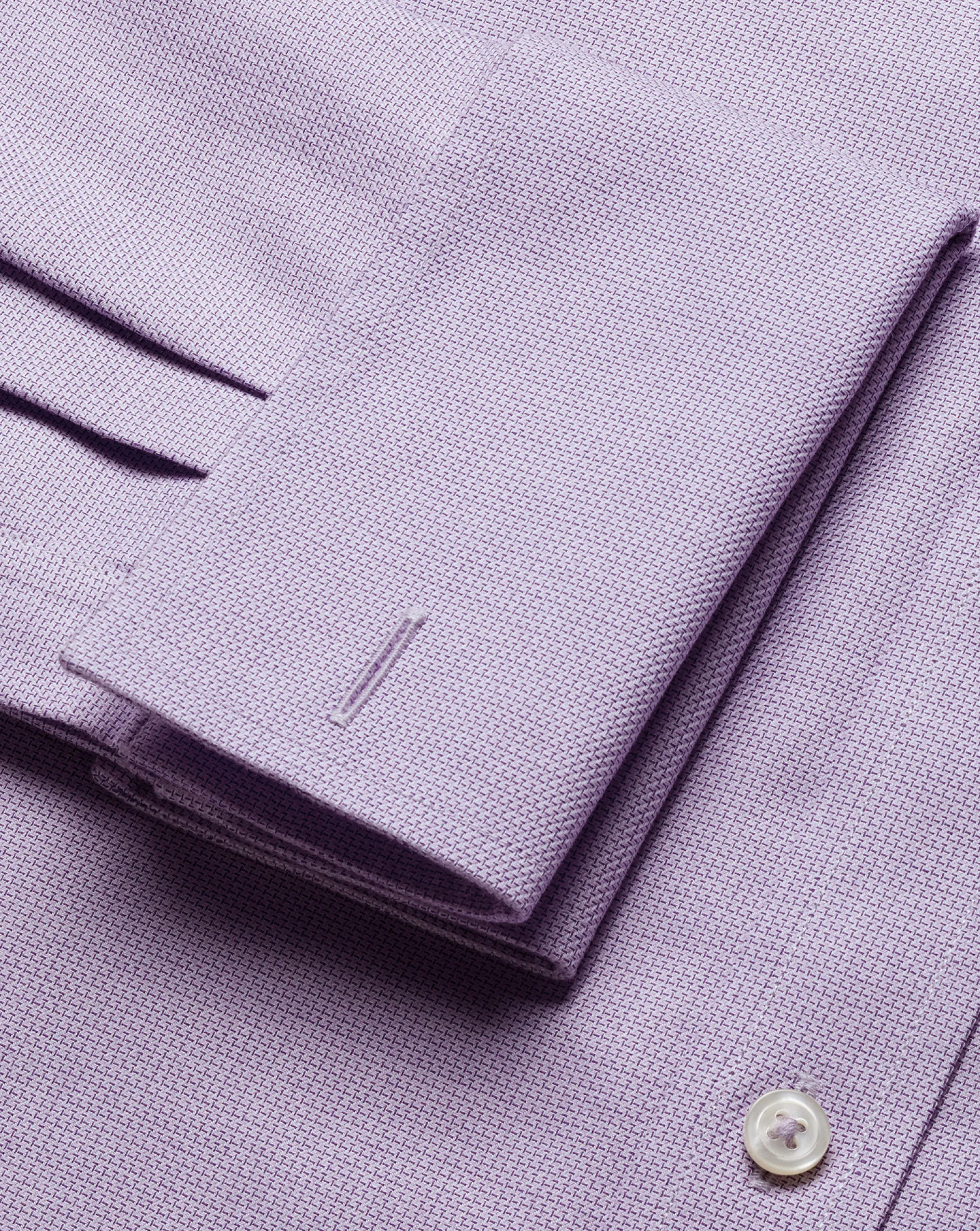 Cheap Charles Tyrwhitt Spread collar Non-Iron Richmond Weave Shirt - Mauve Mauve Purple