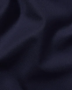 New Charles Tyrwhitt Spread Collar Non-Iron Twill Shirt - Navy