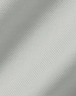 Best Sale Charles Tyrwhitt Spread Collar Non-Iron Twill Shirt - Grey Silver