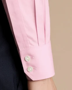 Best Sale Charles Tyrwhitt Spread Collar Non-Iron Twill Shirt - Pink
