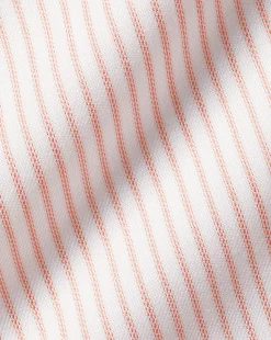 Store Charles Tyrwhitt Spread Collar Non-Iron Twill Stripe Shirt - Orange