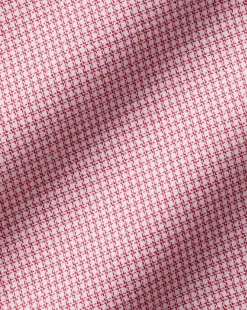 Outlet Charles Tyrwhitt Spread Collar Non-Iron Twill Micro Check Shirt - Red