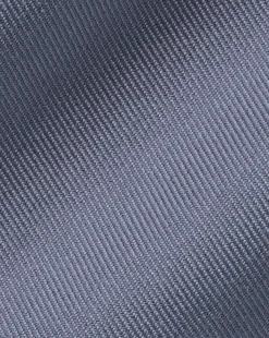 Hot Charles Tyrwhitt Spread Collar Non-Iron Twill Shirt - Heather Blue