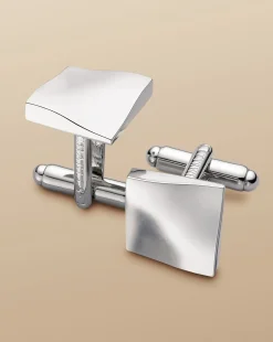 Outlet Charles Tyrwhitt Square Cufflink - Silver Grey