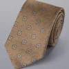Clearance Charles Tyrwhitt Stain Resistant Floral Pattern Tie - Tan
