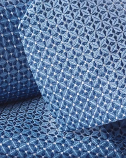Clearance Charles Tyrwhitt Stain Resistant Semi Plain Pattern Tie - Blue Sky