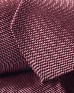 Discount Charles Tyrwhitt Stain Resistant Slim Silk Tie - Claret Pink