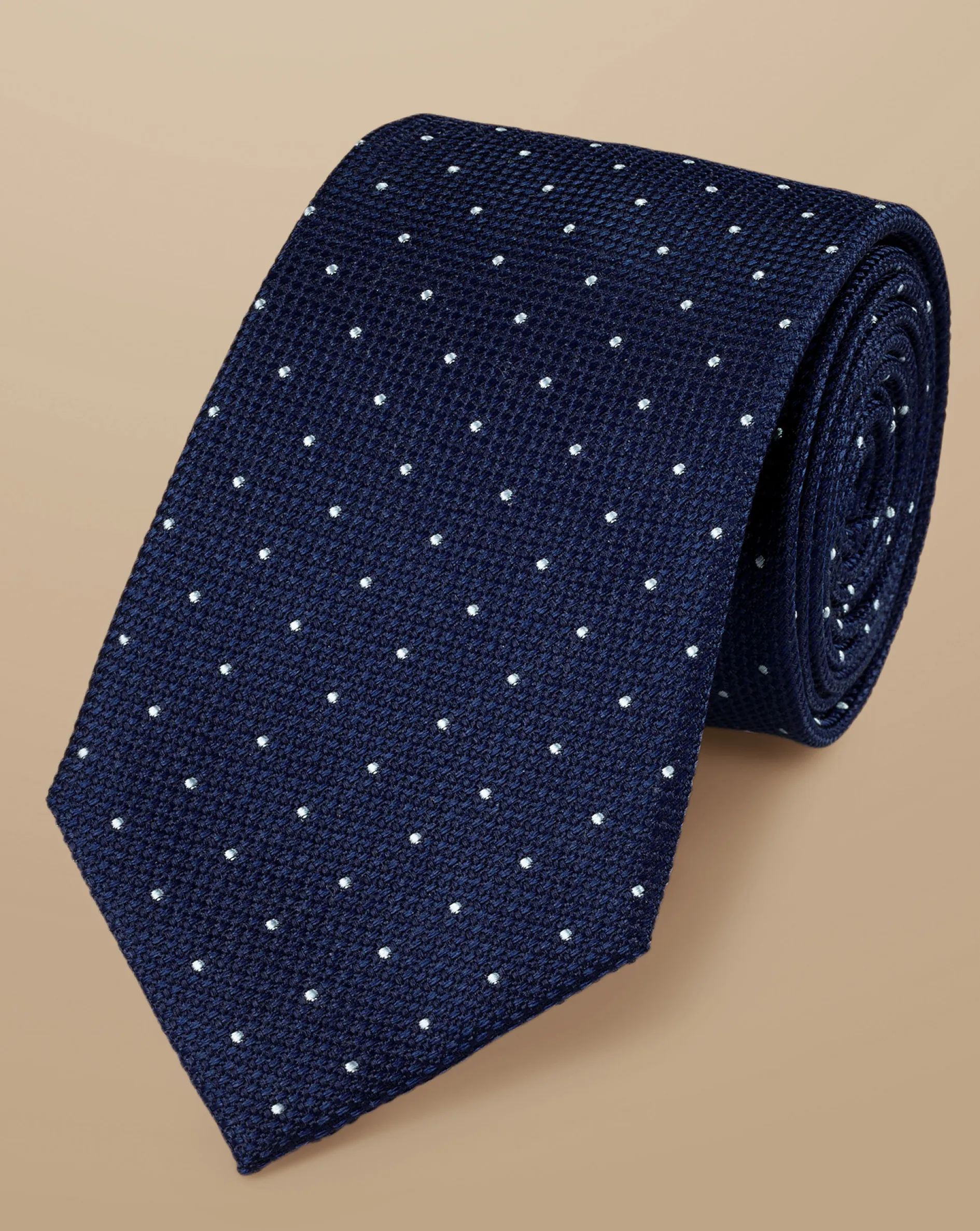 Flash Sale Charles Tyrwhitt Stain Resistant Spot Silk Tie - Petrol & Light Blue Petrol Blue