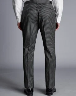 Hot Charles Tyrwhitt Stripe Morning Suit Pants - Black