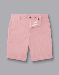 Hot Charles Tyrwhitt Stripe Shorts - Coral Pink