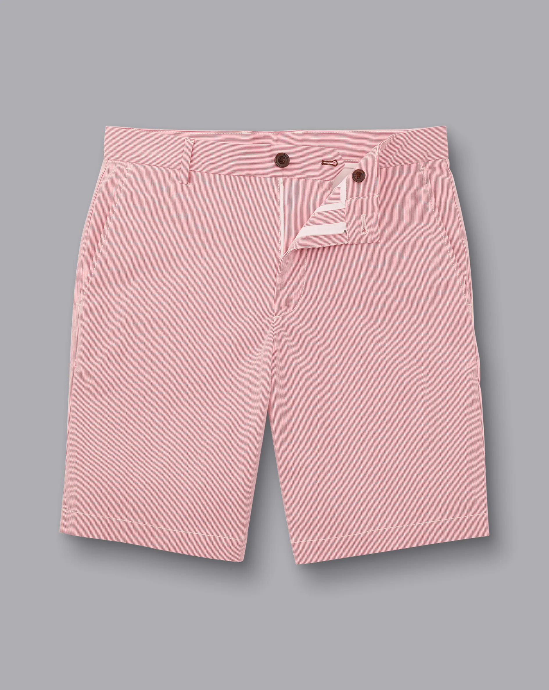 Hot Charles Tyrwhitt Stripe Shorts - Coral Pink