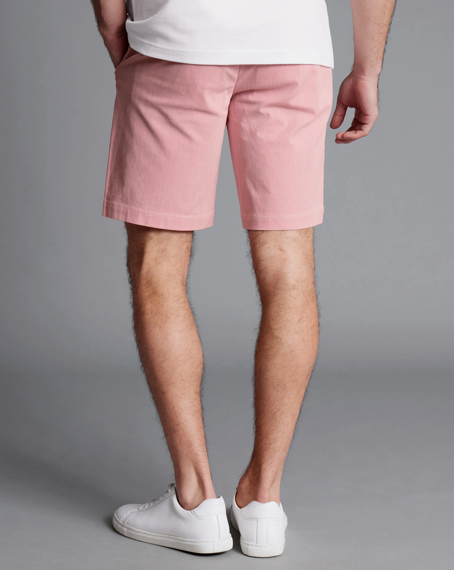 Hot Charles Tyrwhitt Stripe Shorts - Coral Pink