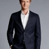 Cheap Charles Tyrwhitt Stripe Suit Jacket - Ink Blue