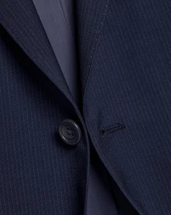 Cheap Charles Tyrwhitt Stripe Suit Jacket - Navy