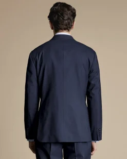 Cheap Charles Tyrwhitt Stripe Suit Jacket - Navy