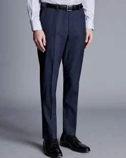 Outlet Charles Tyrwhitt Stripe Suit Pants - Navy