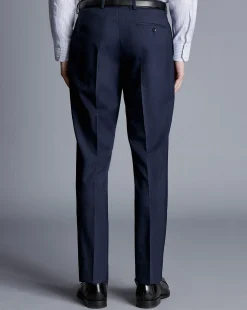 Outlet Charles Tyrwhitt Stripe Suit Pants - Navy