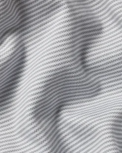 New Charles Tyrwhitt Striped Tyrwhitt Pique Polo - Light Grey