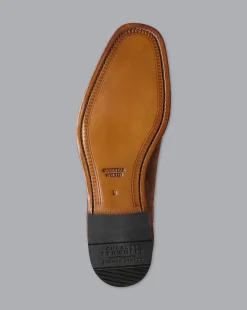 Cheap Charles Tyrwhitt Suede Chelsea Boots - Walnut Brown