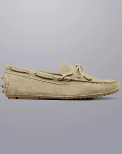 Cheap Charles Tyrwhitt Suede Driving Loafers - Stone