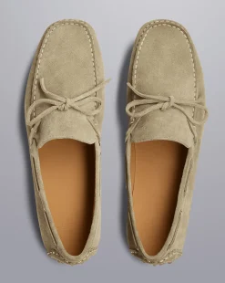 Cheap Charles Tyrwhitt Suede Driving Loafers - Stone