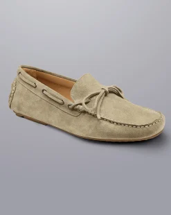 Cheap Charles Tyrwhitt Suede Driving Loafers - Stone