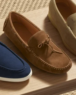 Sale Charles Tyrwhitt Suede Driving Loafers - Brown Tobacco