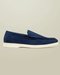 Best Sale Charles Tyrwhitt Suede Slip-On Loafer - French Blue