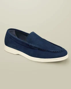 Best Sale Charles Tyrwhitt Suede Slip-On Loafer - French Blue
