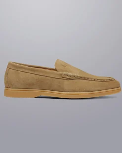 Best Charles Tyrwhitt Suede Slip-On Shoes - Dark Sand