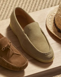 Best Charles Tyrwhitt Suede Slip-On Shoes - Dark Sand