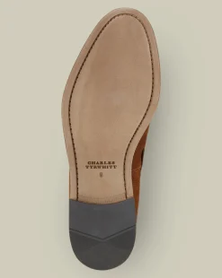 Sale Charles Tyrwhitt Suede Tassel Loafers - Chestnut Brown