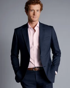 Outlet Charles Tyrwhitt Texture Suit Jacket - Denim Blue