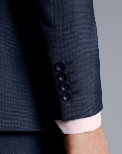 Outlet Charles Tyrwhitt Texture Suit Jacket - Denim Blue