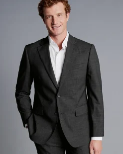 Sale Charles Tyrwhitt Texture Suit Jacket - Grey