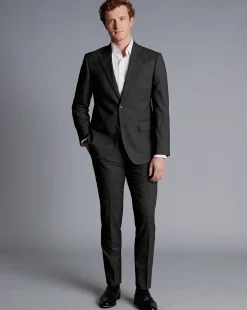 Sale Charles Tyrwhitt Texture Suit Jacket - Grey
