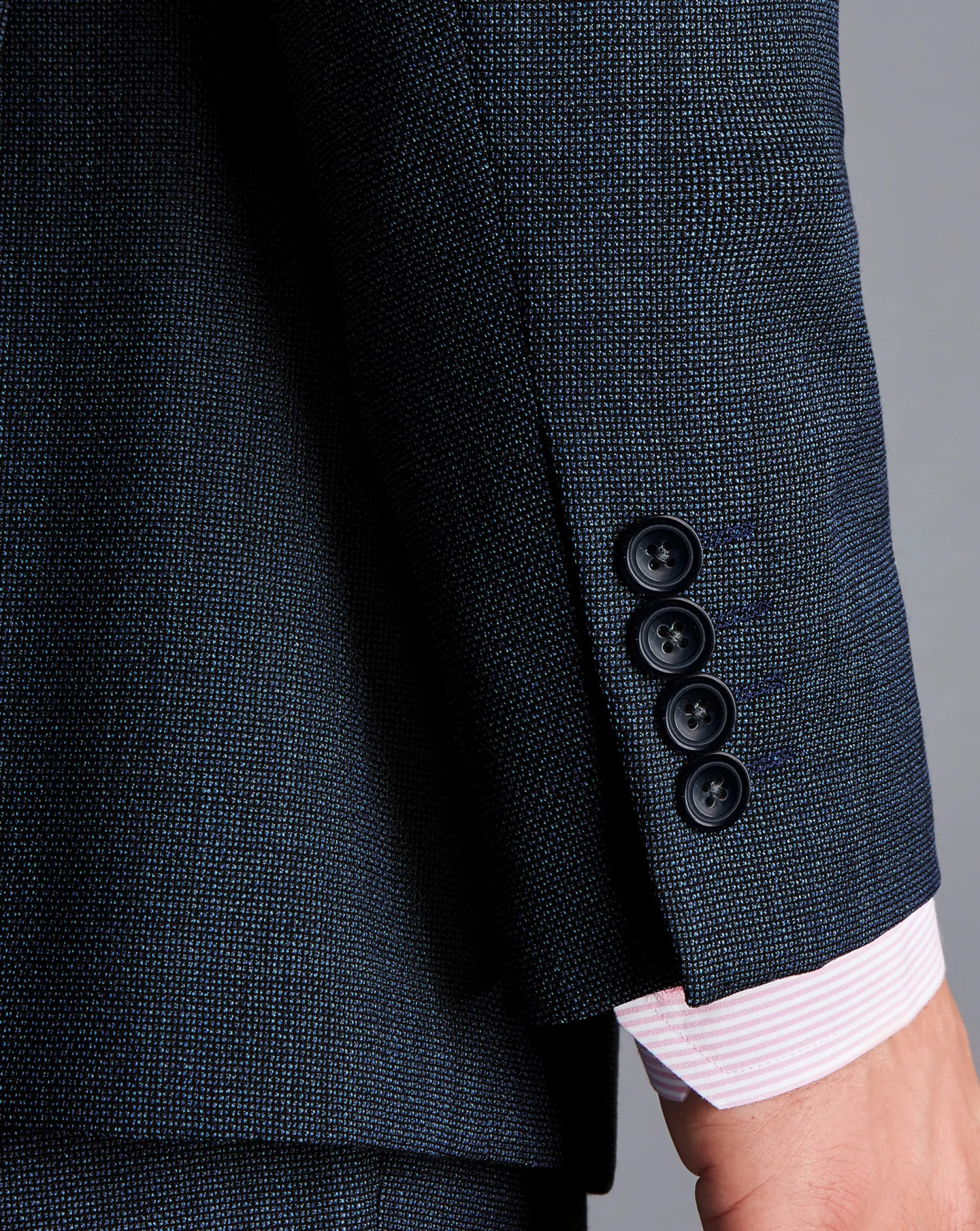 Flash Sale Charles Tyrwhitt Textured Business Suit Jacket - Denim Blue
