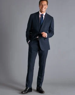 Flash Sale Charles Tyrwhitt Textured Business Suit Jacket - Denim Blue