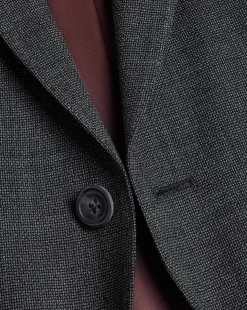 Best Charles Tyrwhitt Textured Business Suit Jacket - Dark Grey