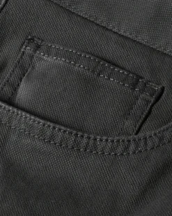 Cheap Charles Tyrwhitt Textured Washed 5 Pocket Pants - Grey Charcoal
