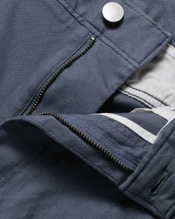Cheap Charles Tyrwhitt Textured Washed 5-Pocket Pants - Denim Blue