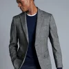 Store Charles Tyrwhitt Textured Wool Jacket - Grey