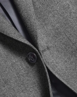 Store Charles Tyrwhitt Textured Wool Jacket - Grey