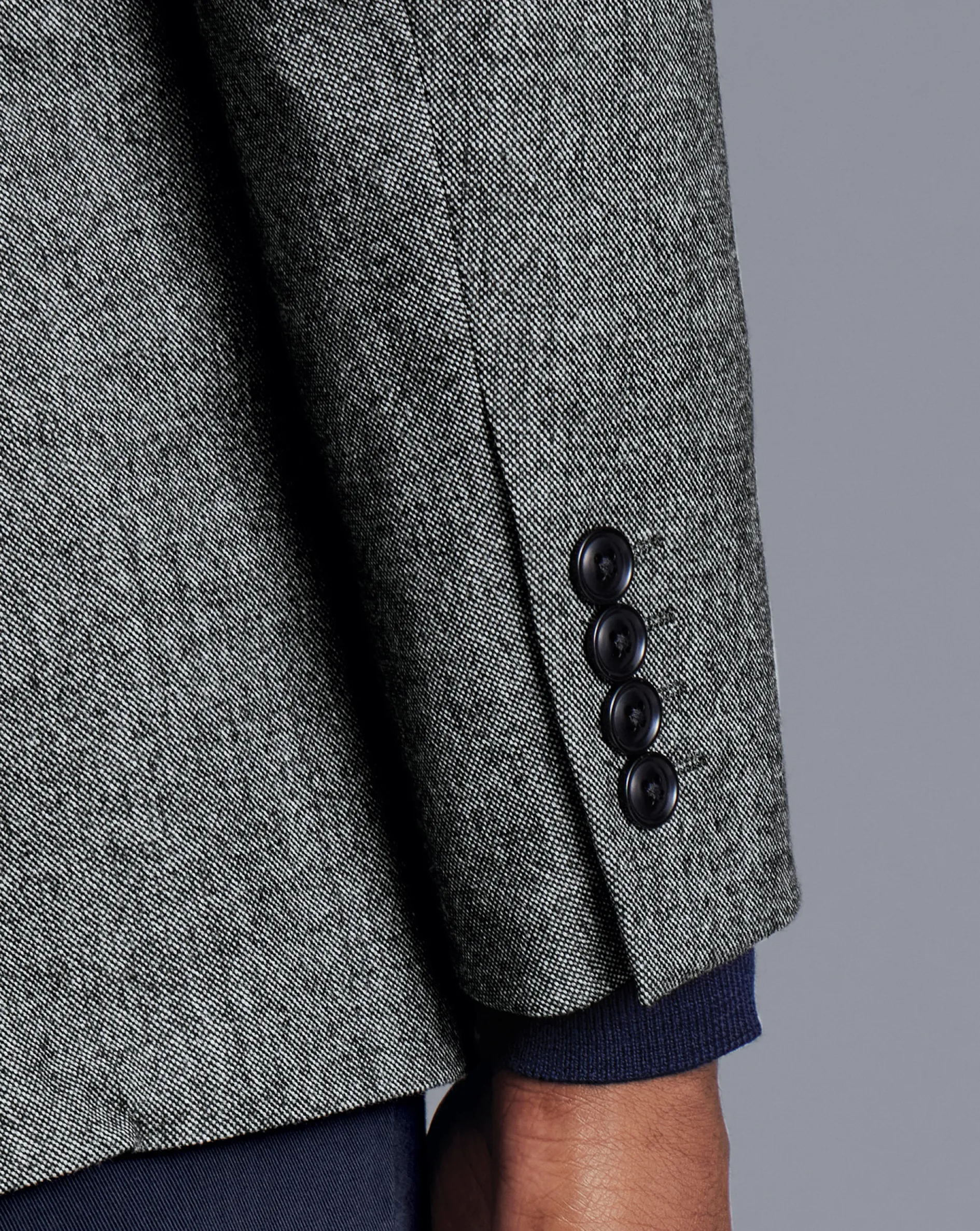 Store Charles Tyrwhitt Textured Wool Jacket - Grey