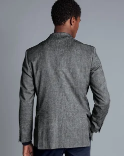 Store Charles Tyrwhitt Textured Wool Jacket - Grey
