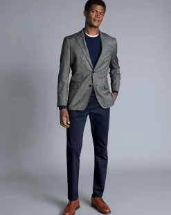 Store Charles Tyrwhitt Textured Wool Jacket - Grey