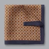 Store Charles Tyrwhitt Tile Print Silk Pocket Square - Camel
