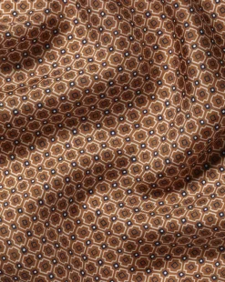 Store Charles Tyrwhitt Tile Print Silk Pocket Square - Camel