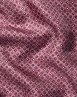 Discount Charles Tyrwhitt Tile Print Silk Pocket Square - Claret Pink